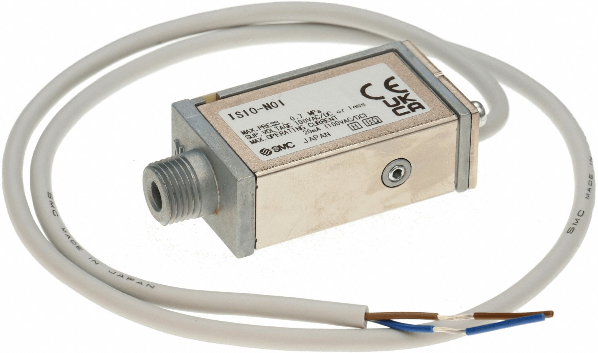Press Switch: IS10-N01, Pressure Switch, IP40, 100 V/24 V or less/48 V, 0.5 m Lead Lg (ft)