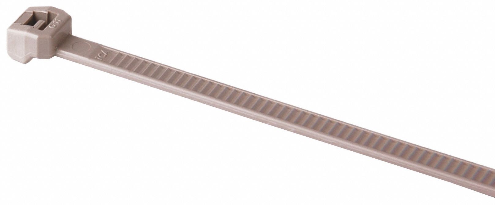 ATTACHES CÂBLES PEEK, -67F 464F, BEIGE, 5.7PO L/0.05PO ÉPAISSEUR/1.4PO DIA MAX, NYLON, PQ 100