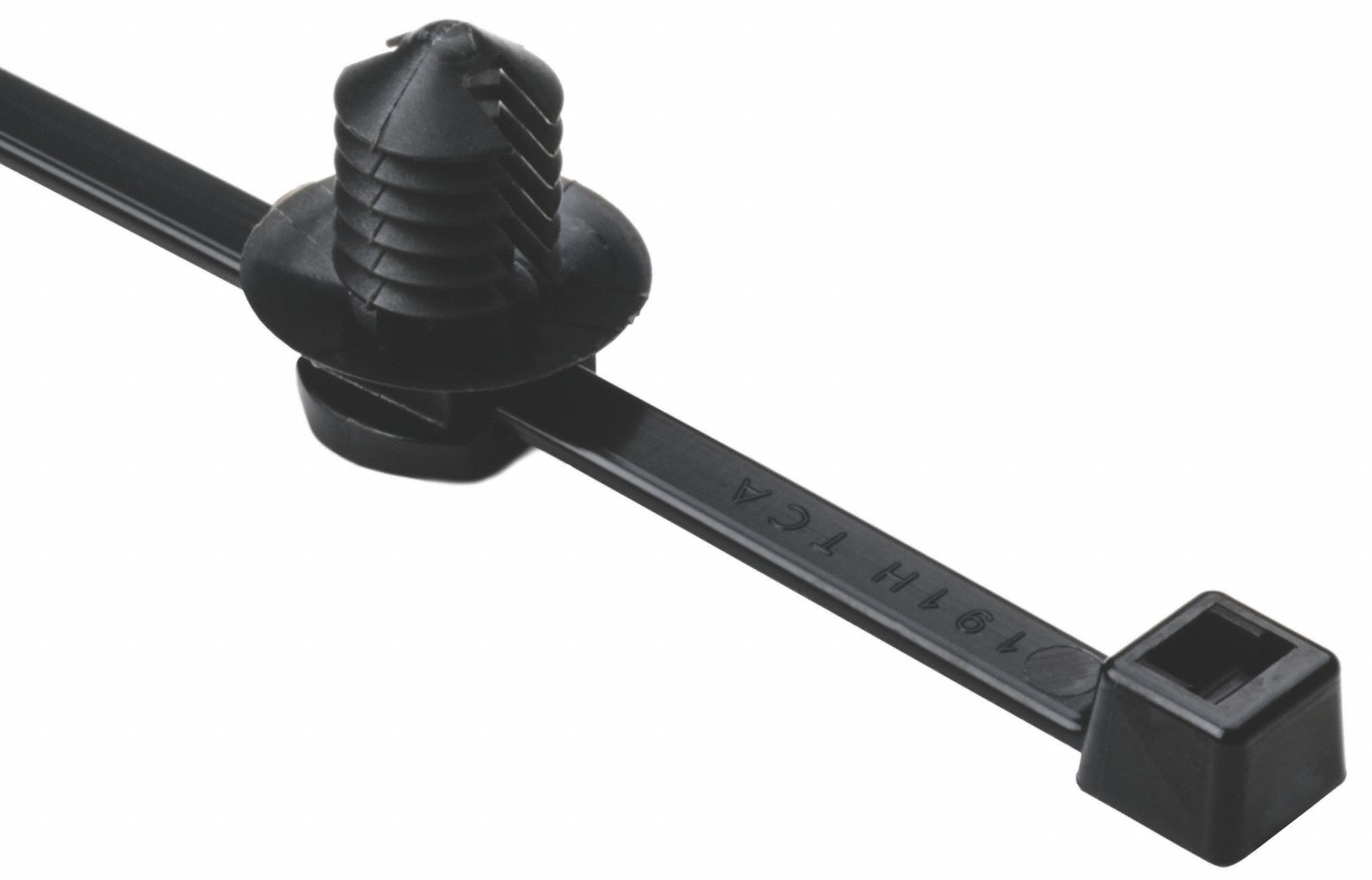 ATTACHE CÂBLES/BASE POUSSOIR, CQT PLAST, -40C 105C, 0.05PO D'ÉPAISSEUR/1.8PO MAX DIA, NYLON, PQ 500