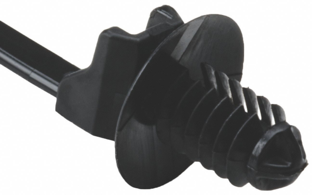 ATTACHES FIX. 1 PC SAPIN, MONTABLE, -40C 125C, NOIR, 0.05PO ÉPAISSEUR/1.38PO MAX DIA, NYLON, PQ 500