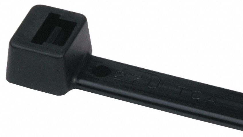 HVY-DTY CABLE TIE,MS/SAE,UL 11,UV RESISTANT,15.2 X .07 IN/4.13 IN MAX DIA,BLK,NYLON,PK 100