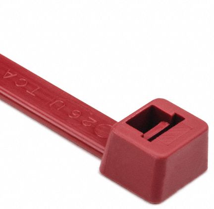 CABLE TIE, RED, 15 INCH LONG, PK 500