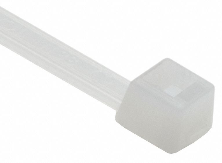 ATTACHES CÂBLES, CLIQUET PLAST, UL 21, -40C 85C, 11.6X0.05PO/3.15PO DIA MAX, NATUREL, NYLON, PQ 100