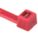 CABLE TIES,PLASTIC PAWL,UL 2/21,-40 ° C TO 85 ° C,RED,15.4 X 0.05 IN/4.33 IN MAX DIA,NYLON,PK 100