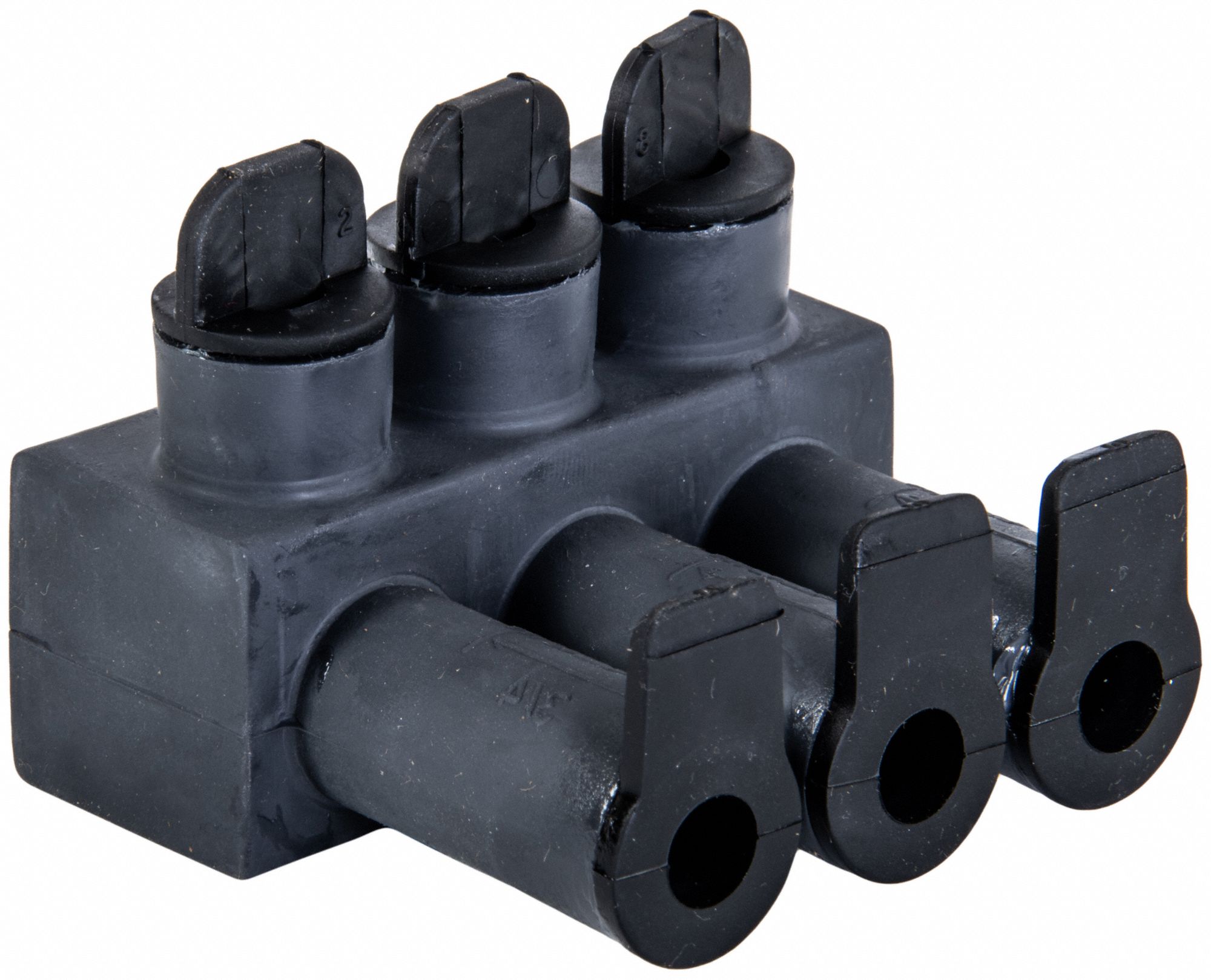 POLARIS, Black, 3 Ports, Wire Connector 794HT9ISPB2/03B Grainger