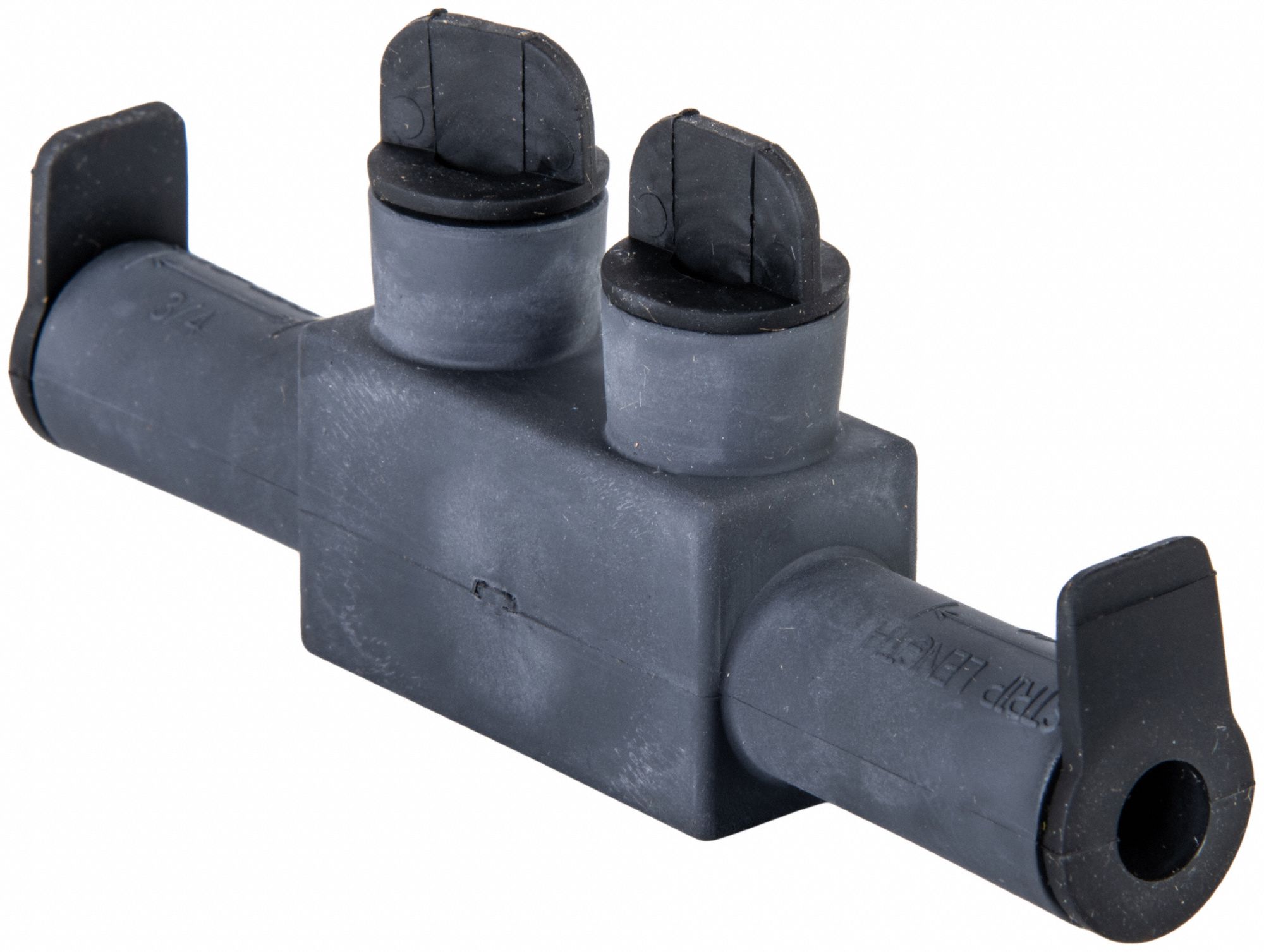 MultitapConnector, Alum, Blk, Hex, 2Port