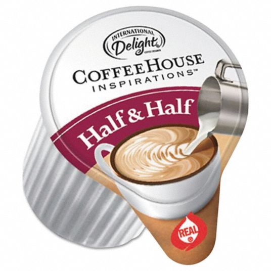 INTERNATIONAL DELIGHT., Half & Half, 0.38 oz Item Size, Liquid Creamer ...