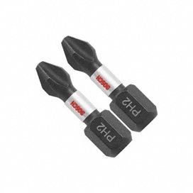Impact Driver Bits, Phillips(R), #2, PK2