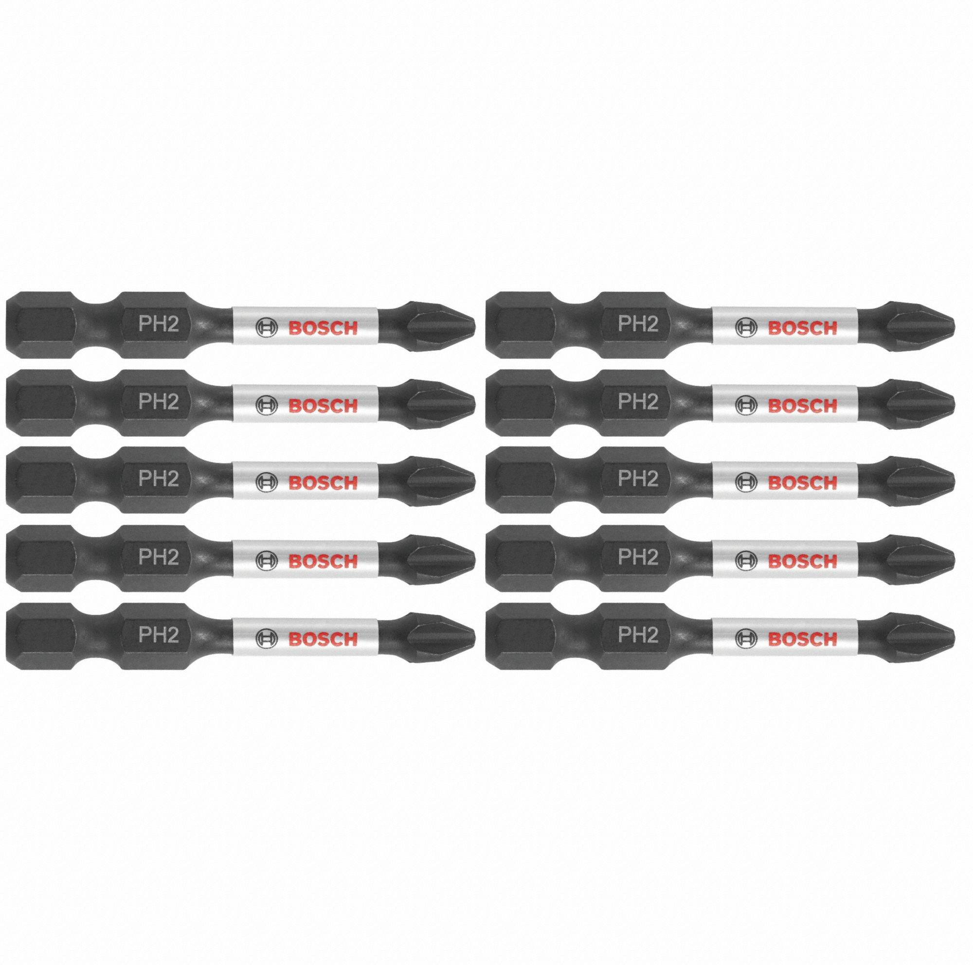 Impact Driver Bits, Phillips(R), #2, PK10