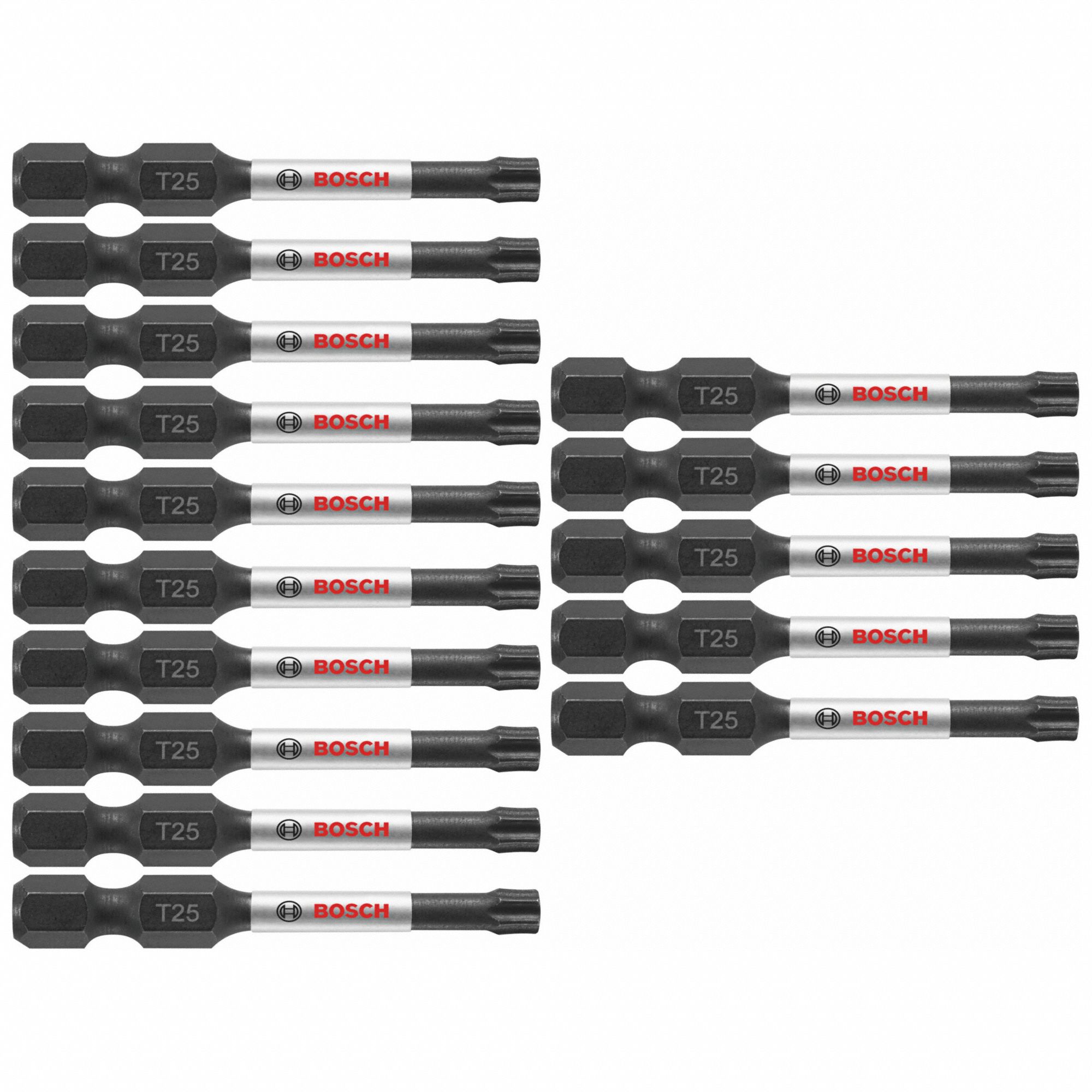 BOSCH Torx(R) Impact Screwdriver Bits, 1/4 in, PK 15 798JR5ITT25215 Grainger