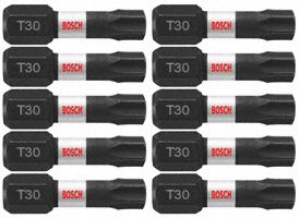 Impact Driver Bits, Torx(TM), T30, PK10