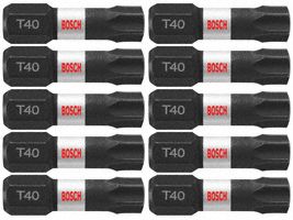 Impact Driver Bits, Torx(TM), T40, PK10