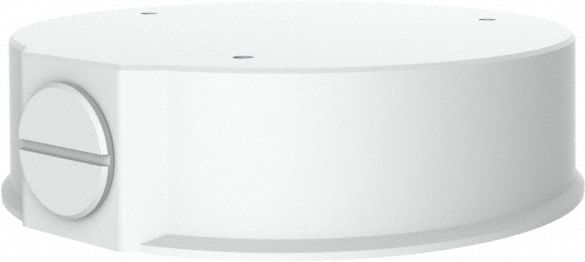 VISION Back Box for CCTV Camera: Bracket, Ceiling/Wall, Metal Alloy, IP67, Indoor/Outdoor, White (MPN IVM-JBPANA). Key specifications — Mount Type: Bracket; Indoor/Outdoor Usage: Indoor; Features: Conduit back box; IP Rating: IP67; Color: White; Includes Mounting Hardware: Yes; Material: Metal Alloy; Mounting Location: Ceiling.