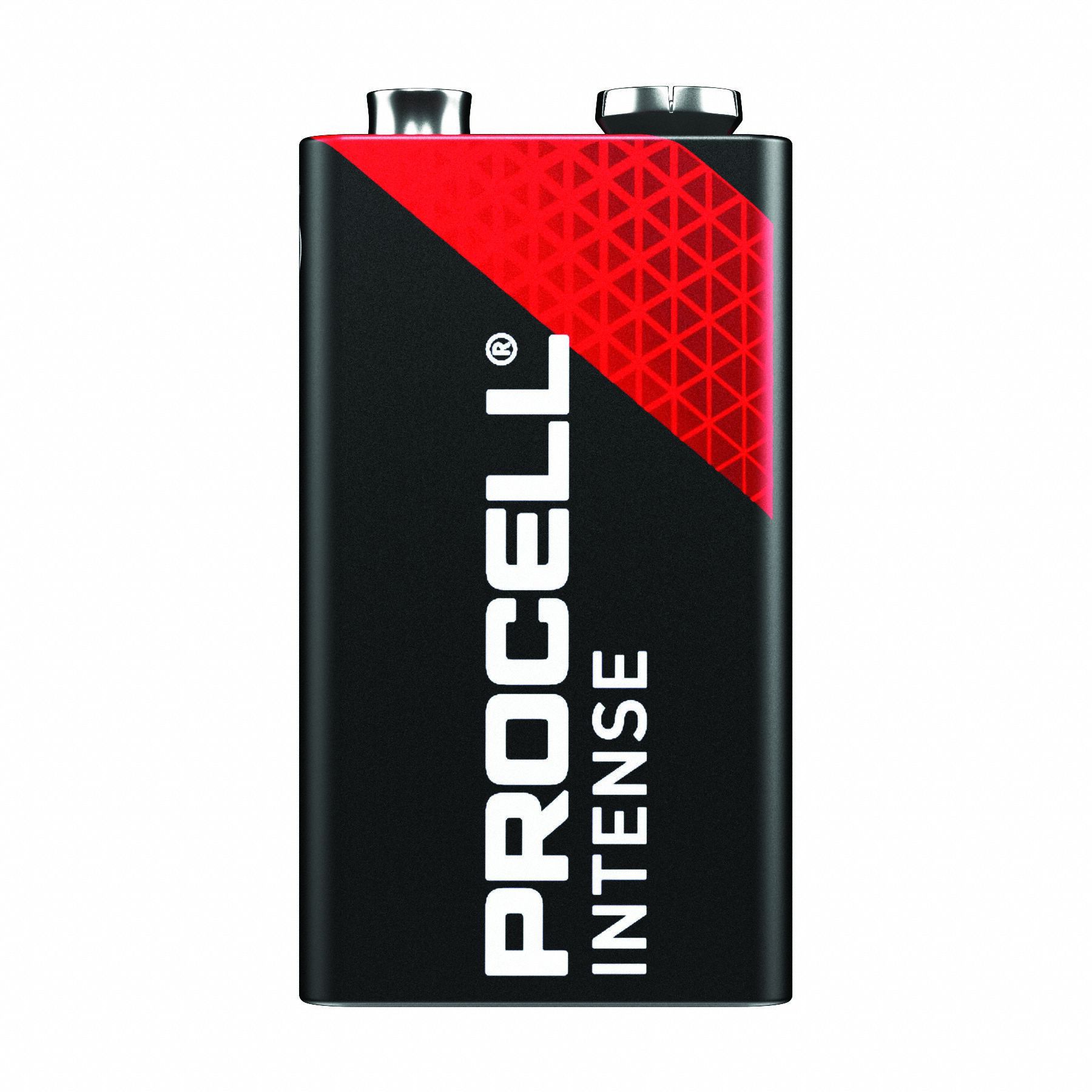 BATTERY, 9V, PREMIUM, ALKALINE, 9V DC, PROCELL INTENSE, 12 PK