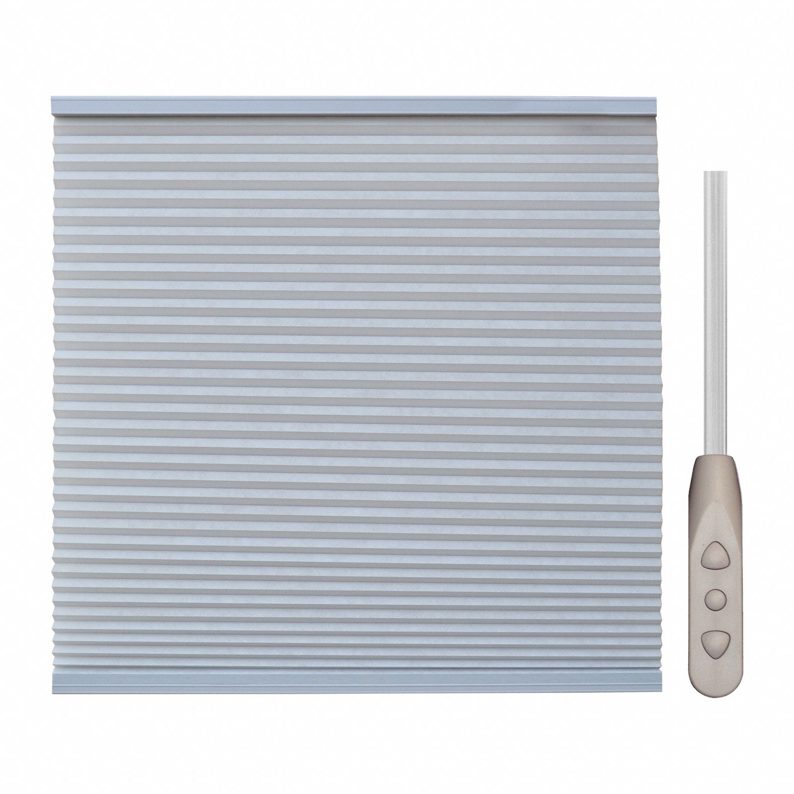 Motorized Wand Cellular Shade: Light Filtering, 72 in Ht, 71 in Wd, 3/8 mm Thick