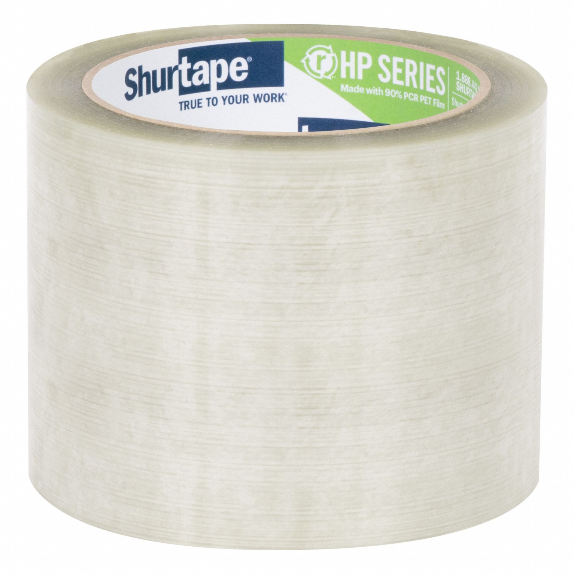 Packaging Tape: 1.3 mil Tape Thick, 2 7/8 in x 110 yd, Clear, RHP 100, 24 PK