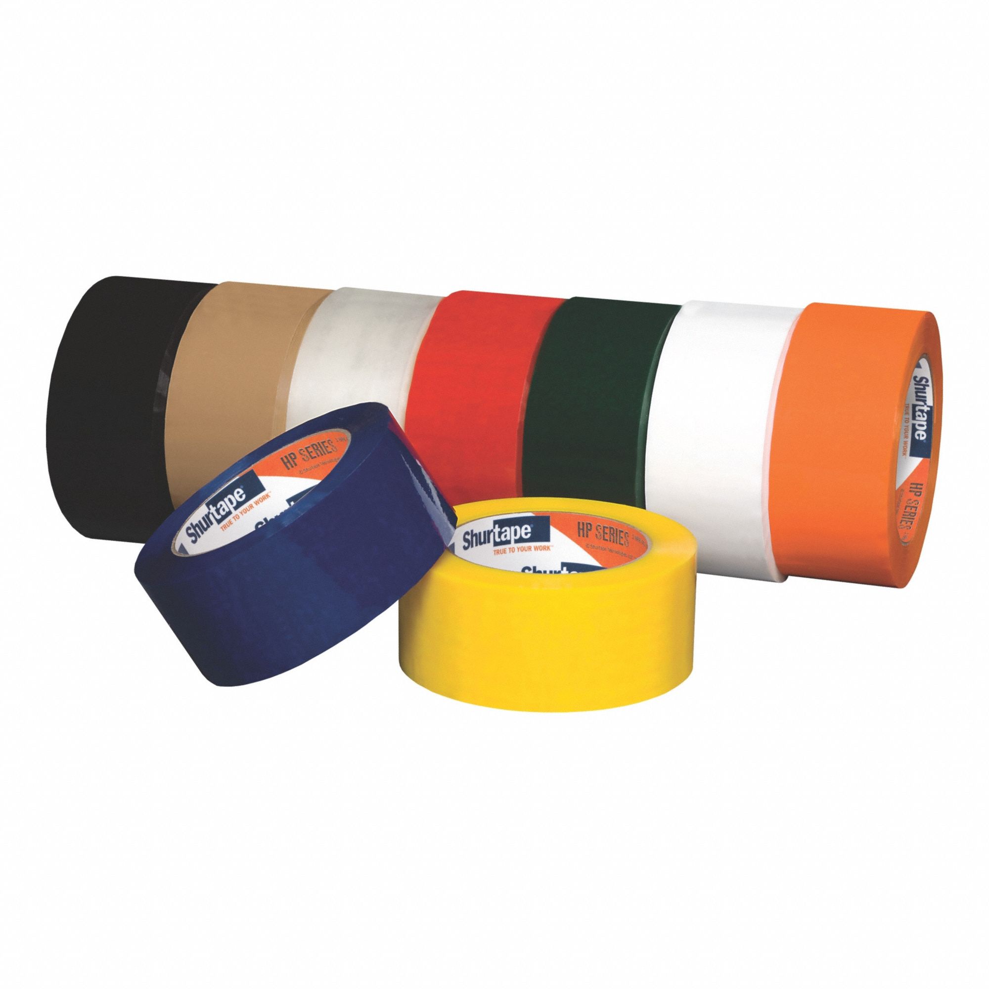 Color Coding Tape: 1.9 mil Tape Thick, Blue, 2 7/8 in x 1, 000 yd, HP 200, 4 PK