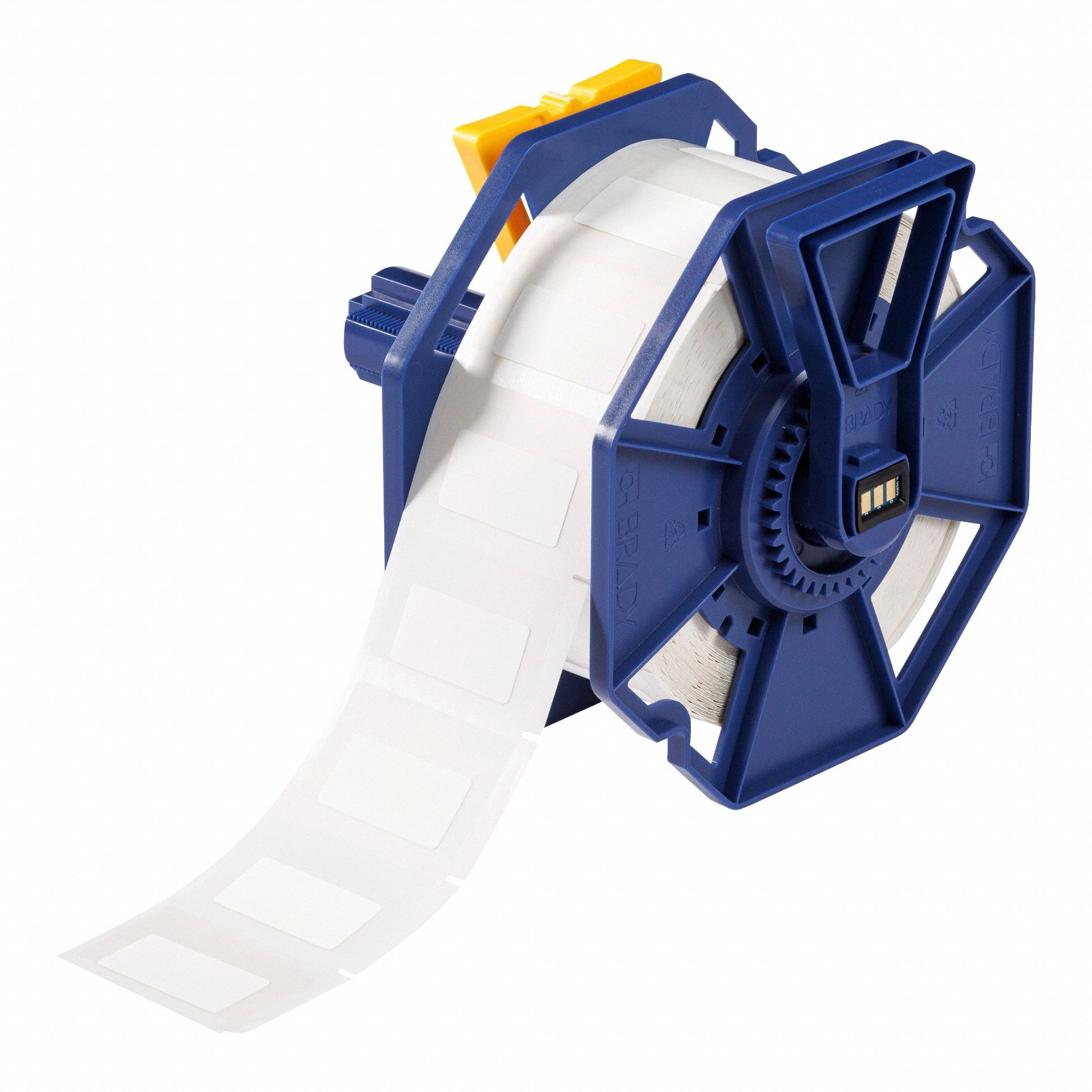 Pre-Cut Label Stock Roll: 3/4 in x 1 1/2 in, Acrylic, Permanent Adhesive, 1, 000 Labels, J7300