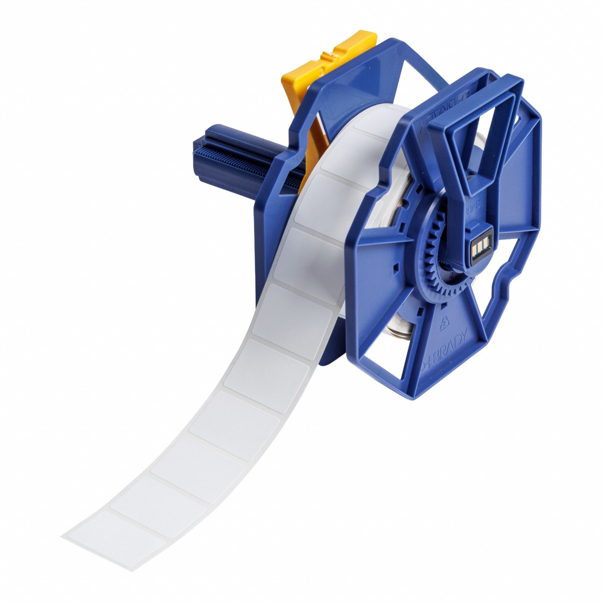 Pre-Cut Label Stock Roll: 1 in x 1 1/2 in, Acrylic, Permanent Adhesive, 1, 000 Labels, J7300