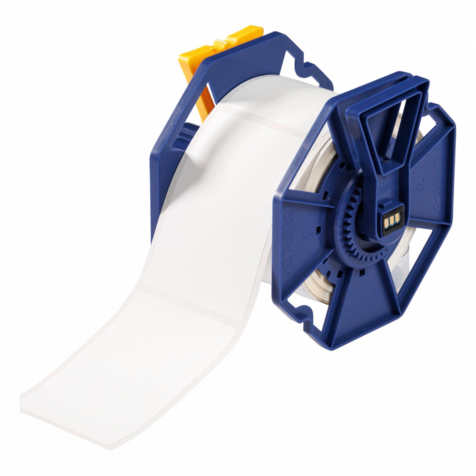 Pre-Cut Label Stock Roll: 4 21/64 in x 2 61/64 in, Acrylic, Permanent Adhesive, 300 Labels, J7300