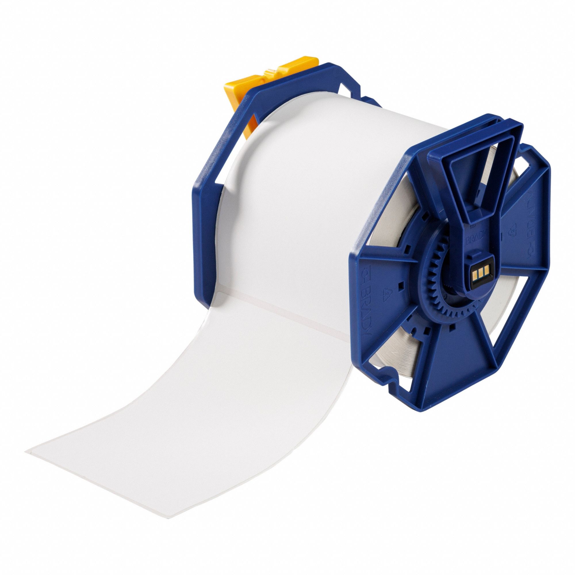 Pre-Cut Label Stock Roll: 6 3/32 in x 4 1/8 in, Acrylic, Permanent Adhesive, 250 Labels, J7300