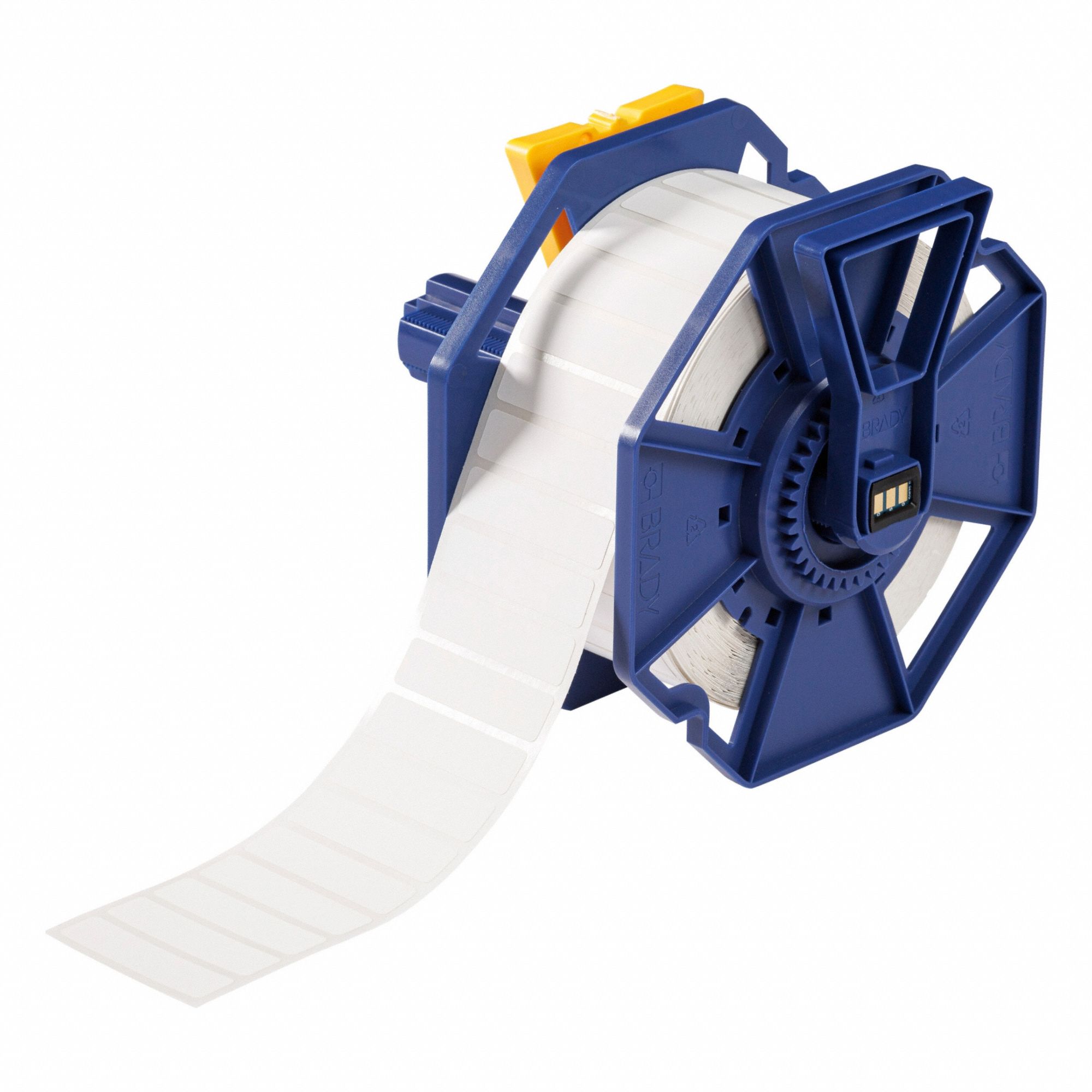 Pre-Cut Label Stock Roll: 1/2 in x 2 in, Acrylic, Permanent Adhesive, 1, 000 Labels, J7300, Permanent