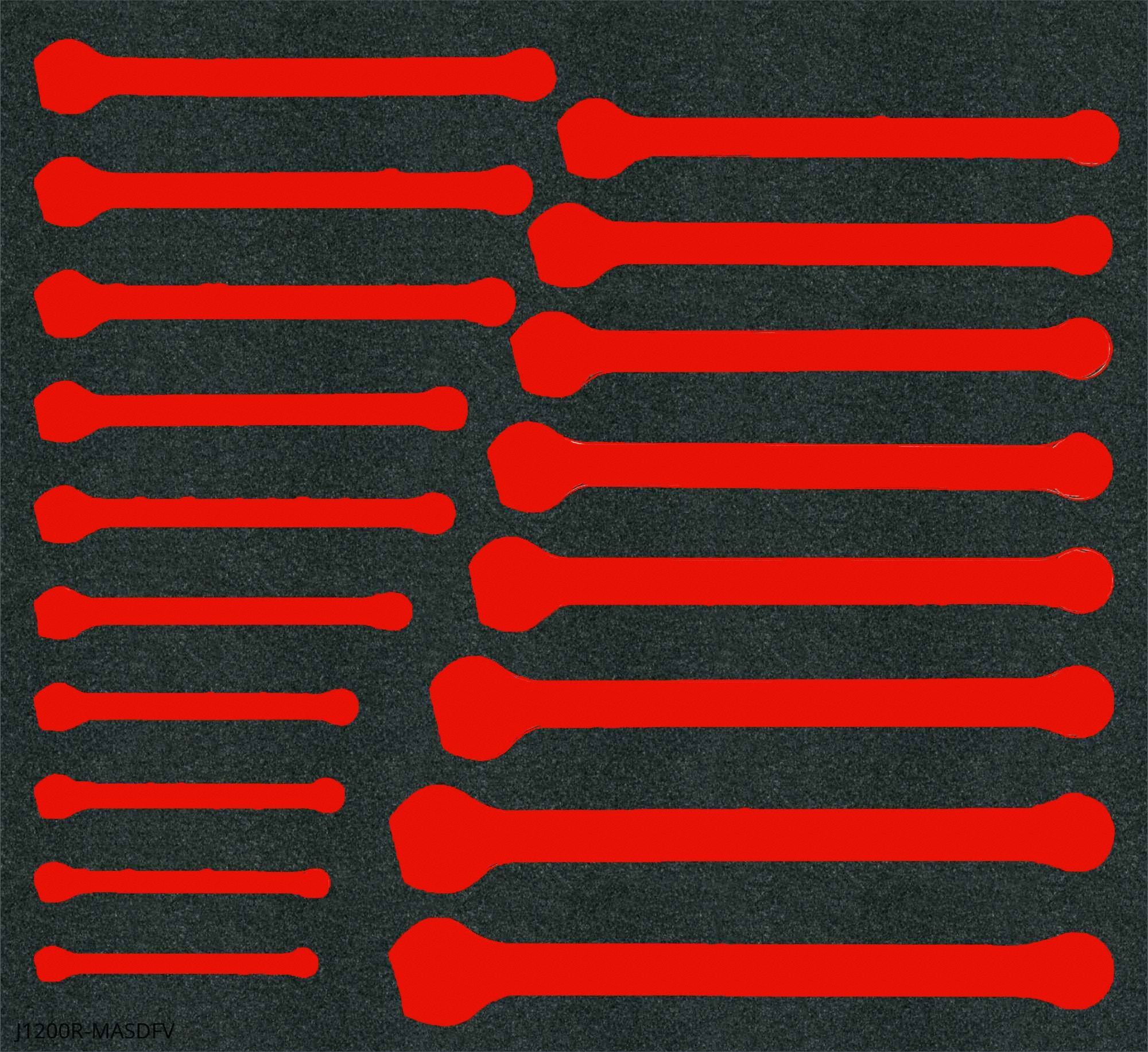 FOAM INSERTS,BLACK,STEEL,GLOSS
