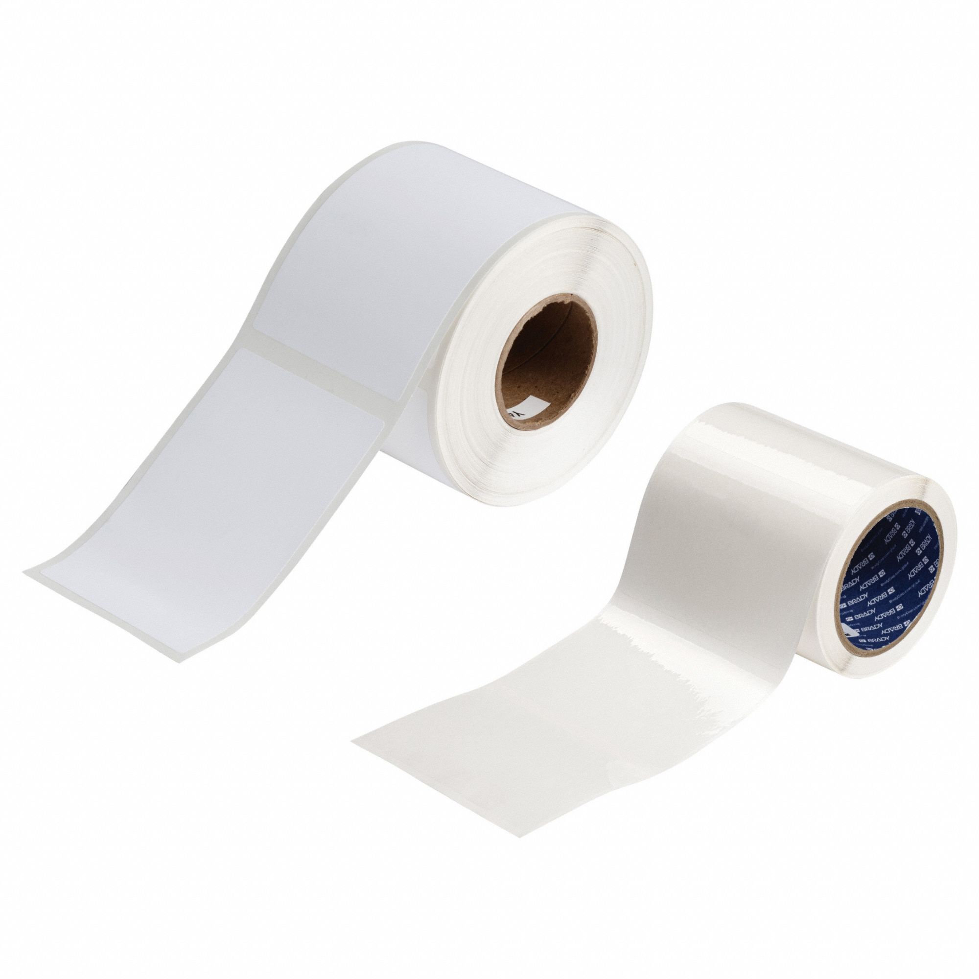 Label and Laminating Kit: Label and Laminating Kit, Polyester, White, Permanent Adhesive, 3 in Wd