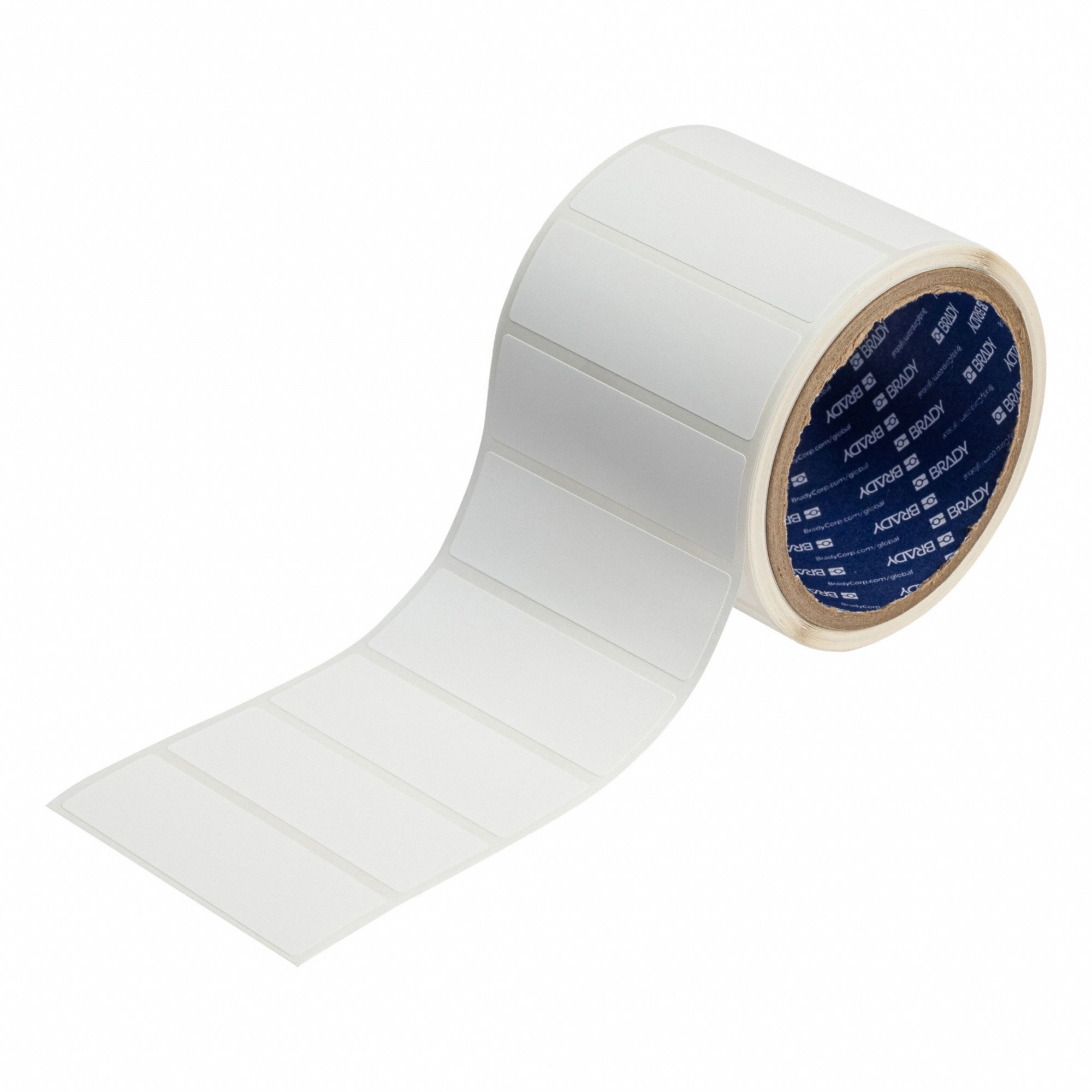 Pre-Cut Label Stock Roll: 2 in x 4 in, Acrylic, Permanent Adhesive, 250 Labels, J4000, Permanent