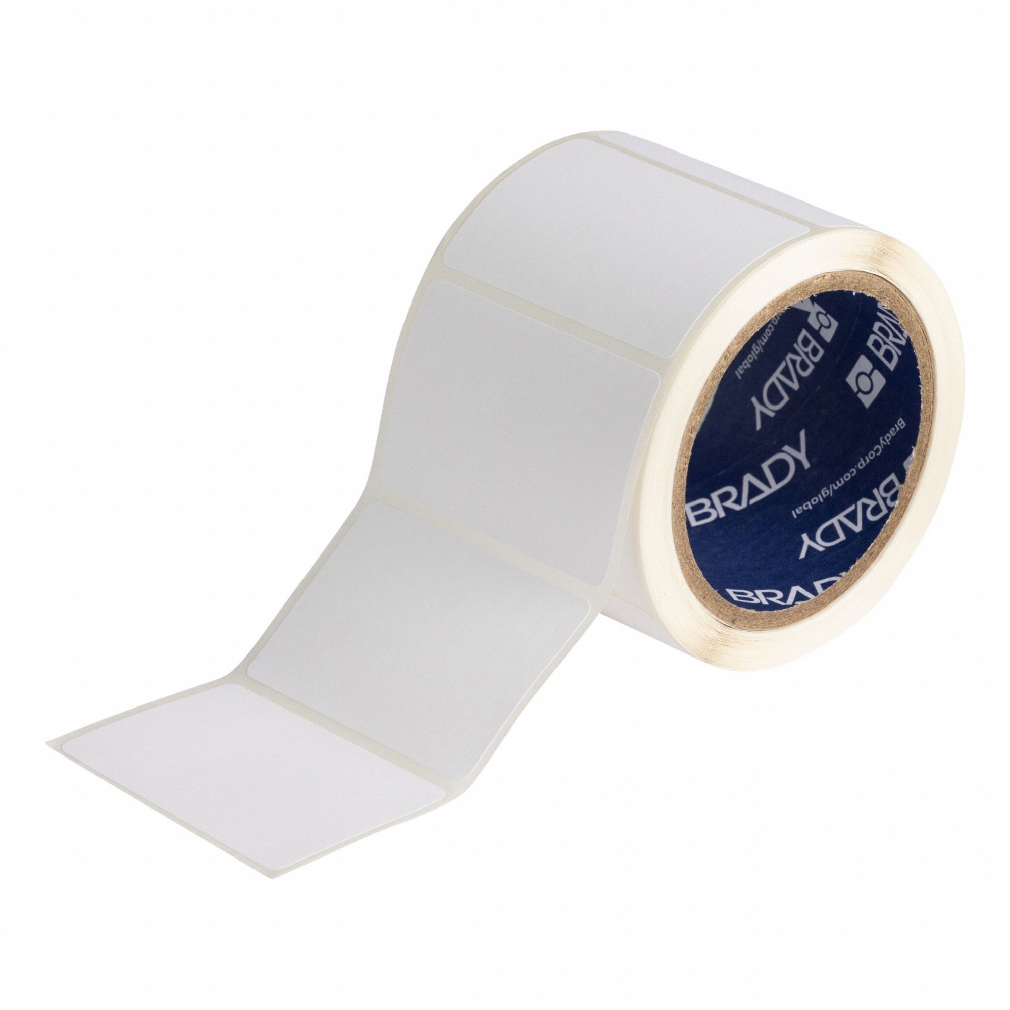 Pre-Cut Label Stock Roll: 2 in x 3 in, Acrylic, Permanent Adhesive, 250 Labels, J4000, Permanent