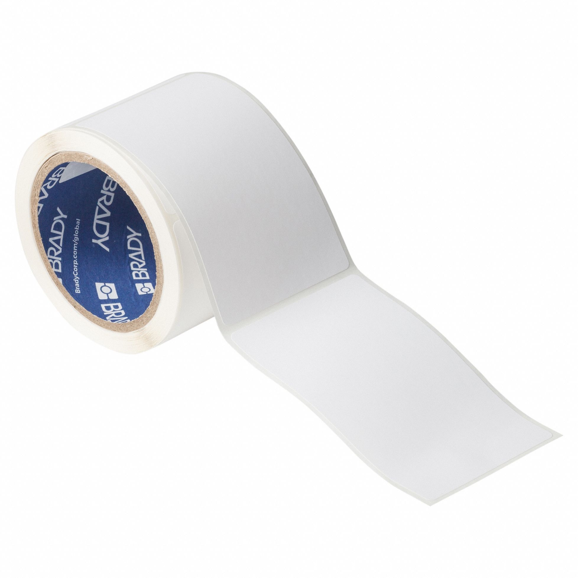 Pre-Cut Label Stock Roll: 5 in x 3 in, Acrylic, Permanent Adhesive, 200 Labels, J4000, Permanent
