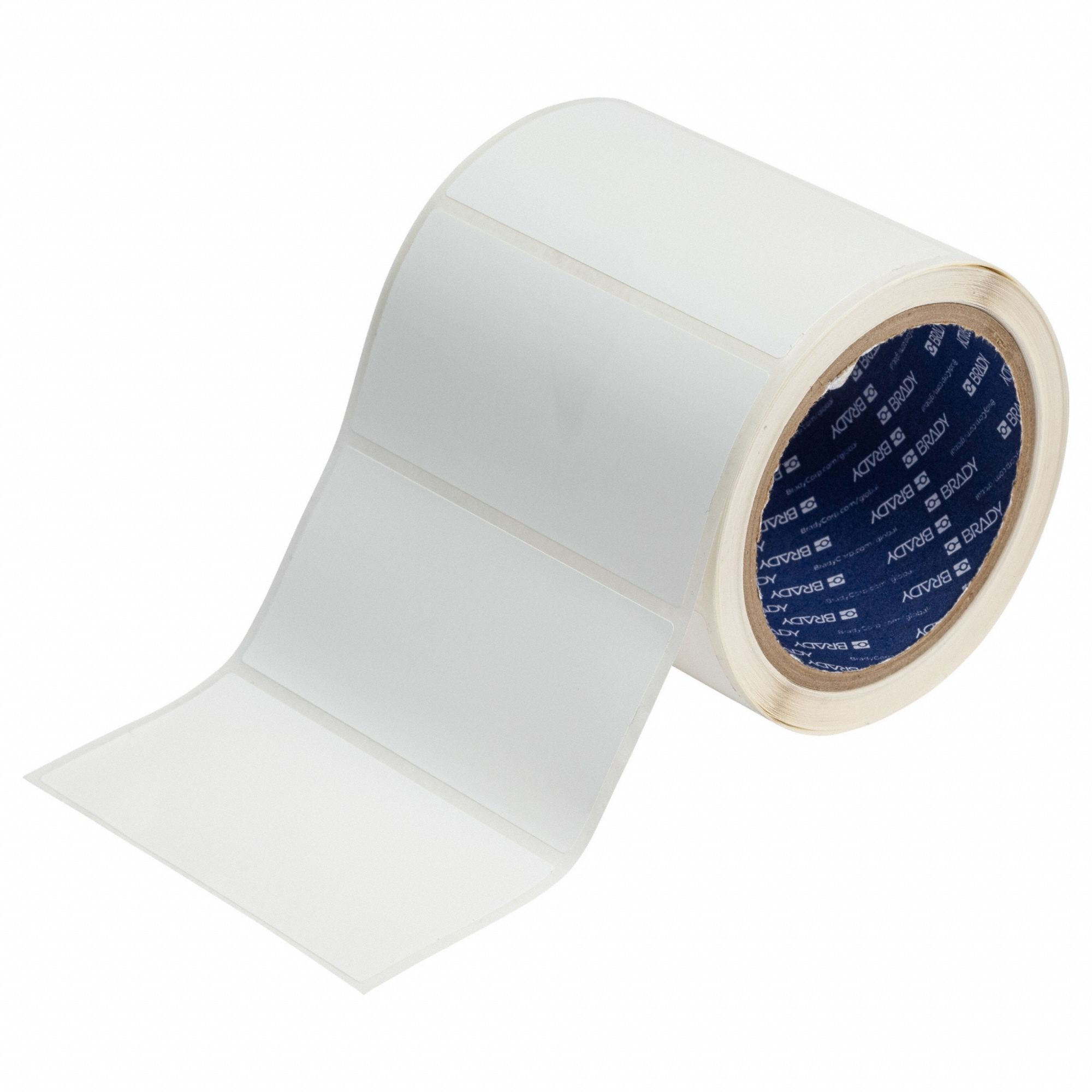 Pre-Cut Label Stock Roll: 2 in x 4 in, Acrylic, Permanent Adhesive, 550 Labels, J4000, Permanent