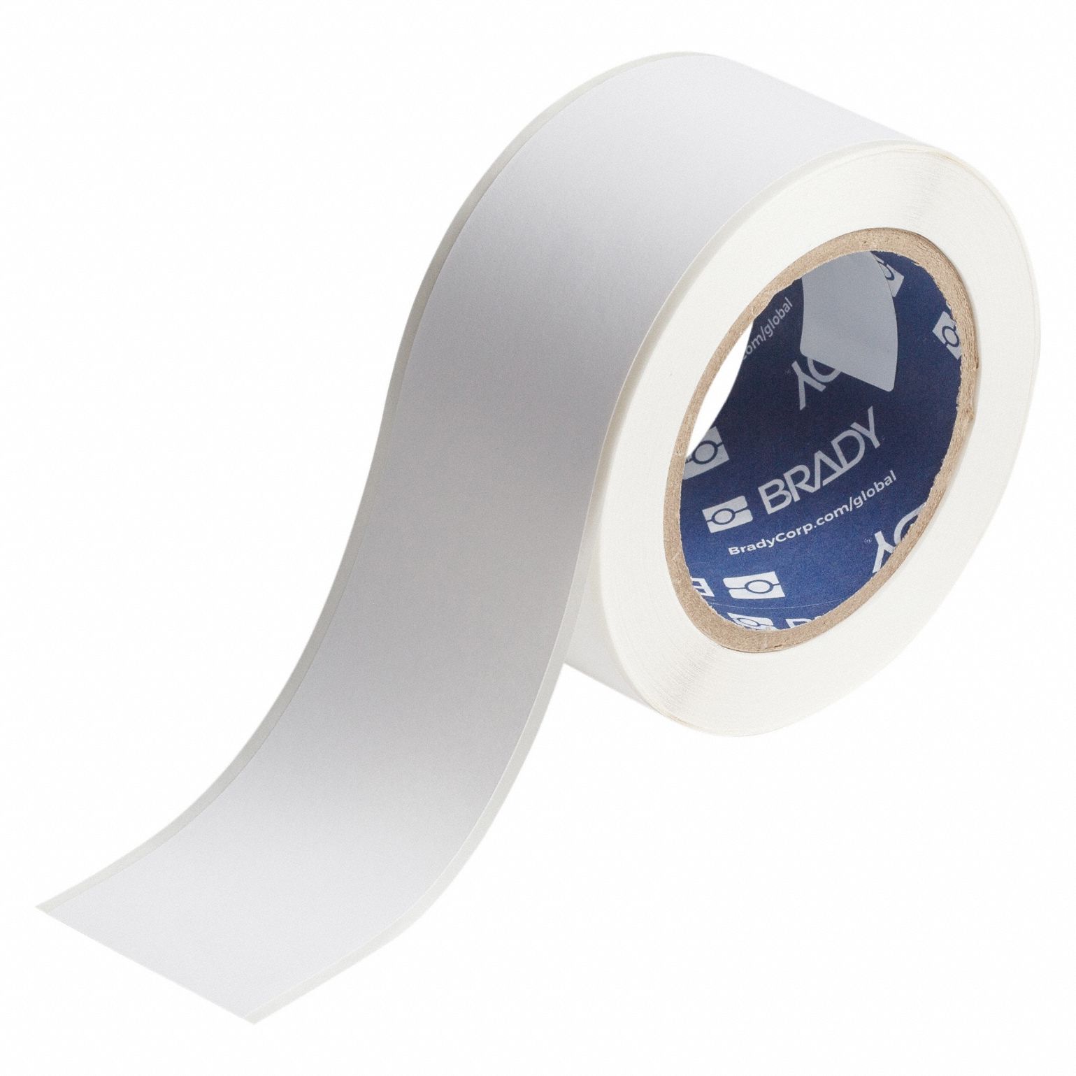 Continuous Label Stock: 2 in x 100 ft, Paper, White (Matte), Indoor
