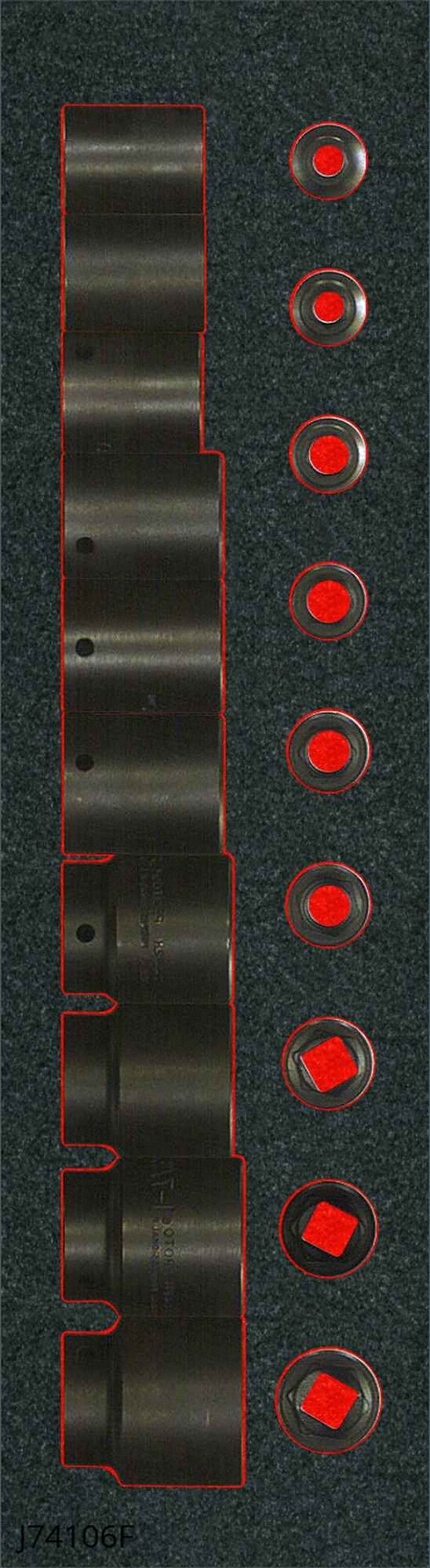 IMPACT SOCKET SETS,ALLOY STEEL,1/2 IN