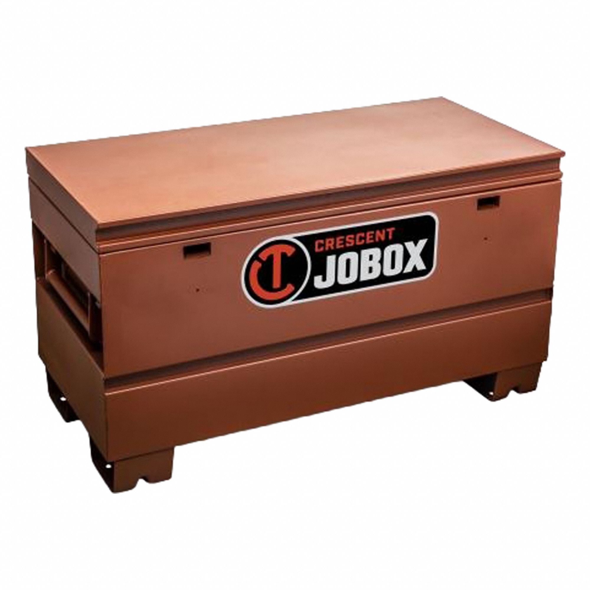 CRESCENT JOBOX Tradesman Chest: 20 in W x 42 in D x 22 in H, 10.7 cu ft, Padlock, Brown (MPN CJB636990). Key specifications — attr1116233: Brown; attr1116253: CRESCENT JOBOX; attr1222022: Padlock - Lock not included.