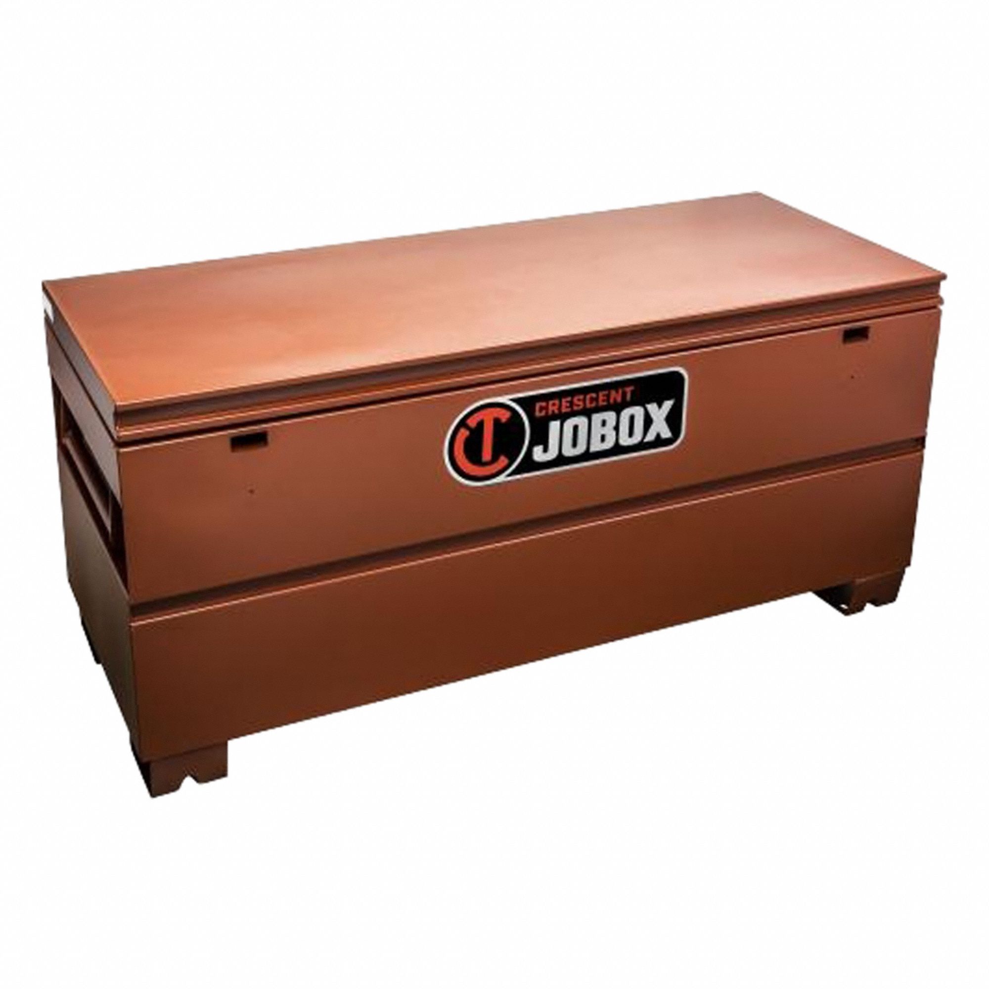 CRESCENT JOBOX Tradesman Chest: 24 in W x 60 in D x 27 1/2 in H, 22.9 cu ft, Padlock, Brown (MPN CJB638990). Key specifications — attr1116233: Brown; attr1116253: CRESCENT JOBOX; attr1222022: Padlock - Lock not included.