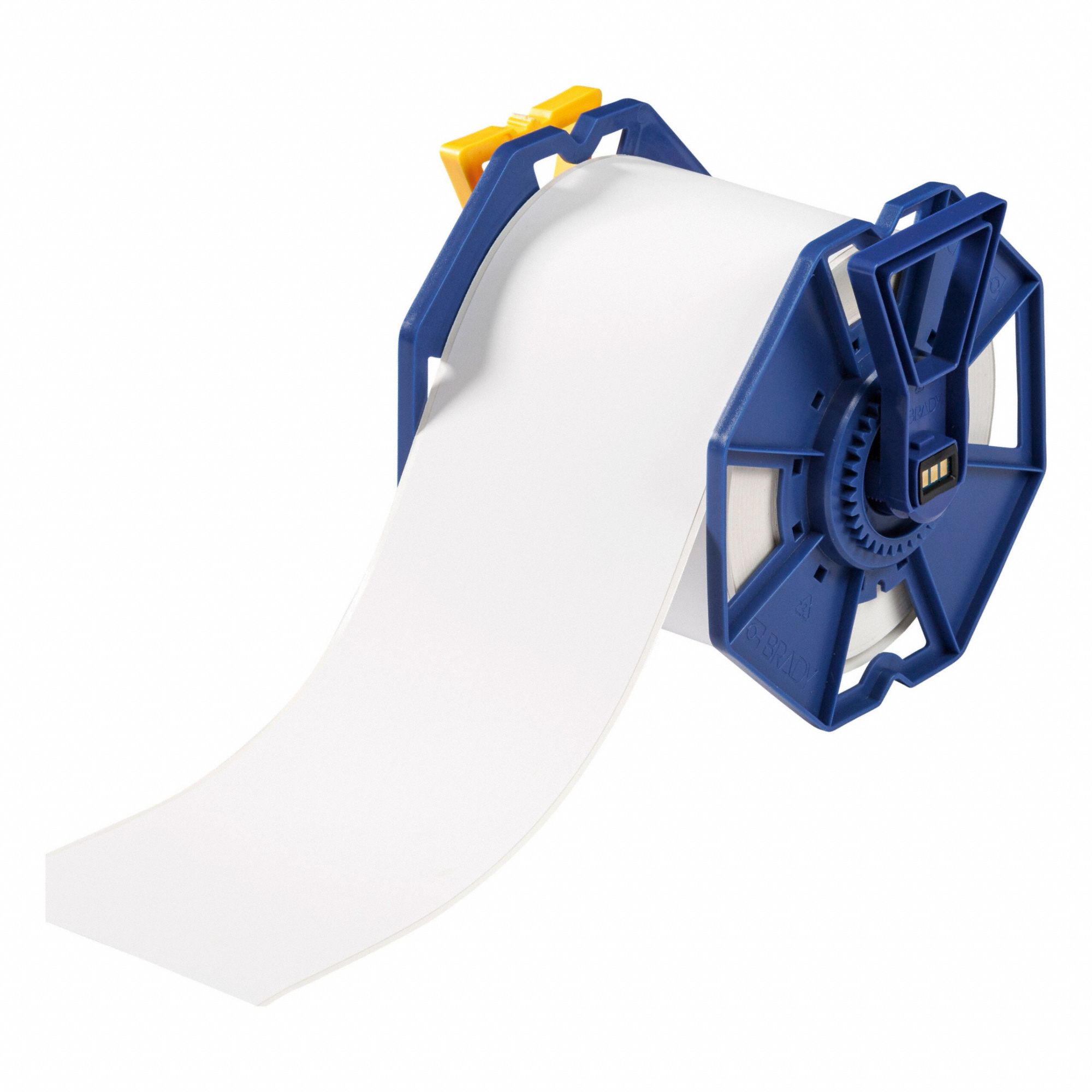 Continuous Label Stock: 4 in x 150 ft, Polyester, White (Matte), Indoor