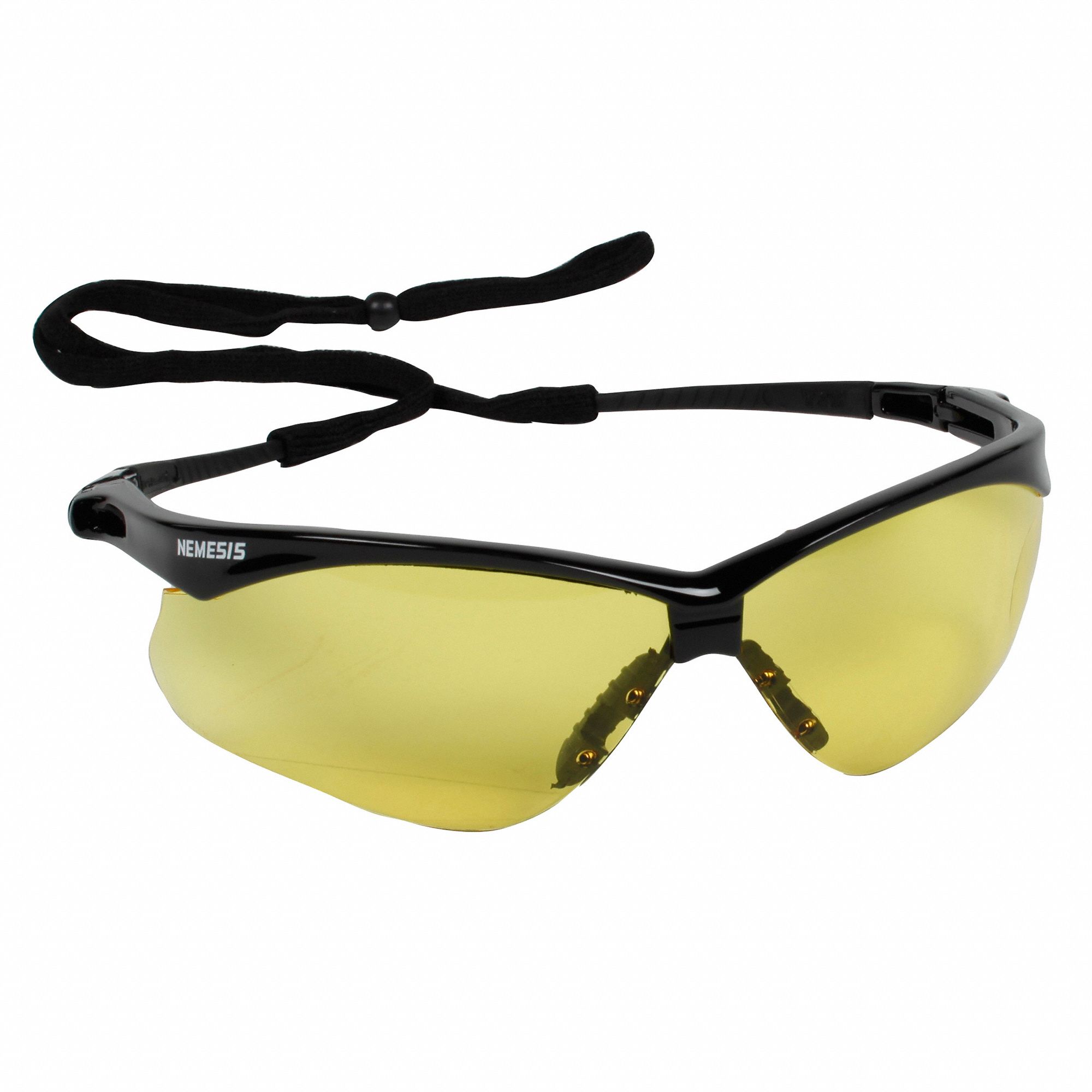 LUNETTES DE SÉCURITÉ, ENVELOPPANTES, POLYCARBONATE, NOIR/AMBRE, CSA, M, UNISEXE, NEMESIS