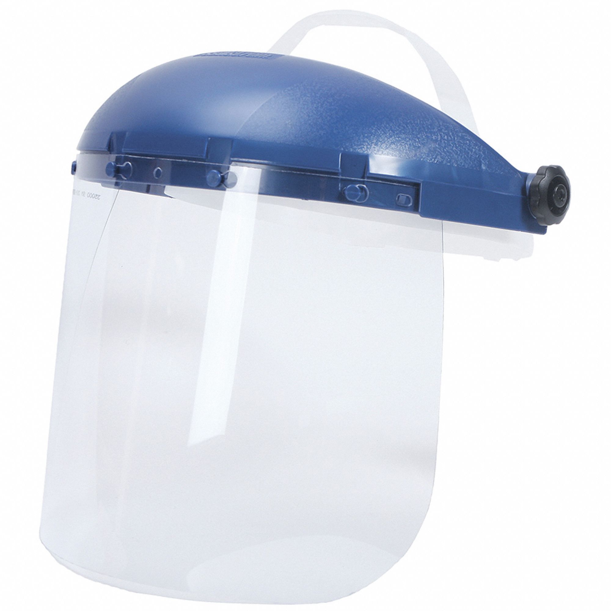 FACESHIELD, CSA Z94.3-2015, ABS PLASTIC/ACETATE, ANTI-FOG, BLUE CROWN, RATCHET