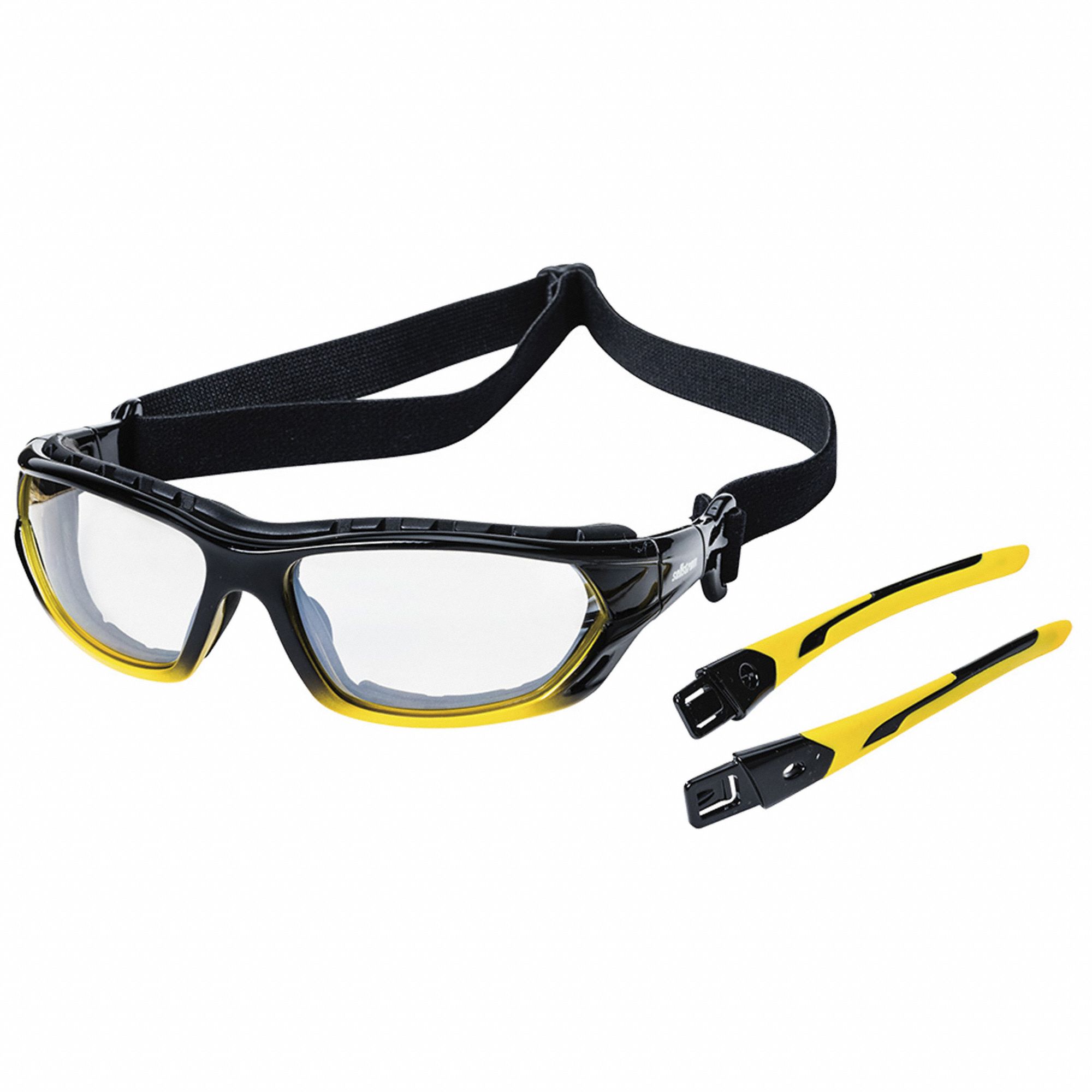 LUNETTES DE PROTECTION, MONTURE PLEINE, EVELOPPANTE, PC, ANTIRAYURES, NR/TRSP, UV, M