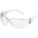 SAFETY GLASSES, FRAMELESS, WRAPAROUND, PC, ANTI-SCRATCH, CLEAR, CSA, UV, M