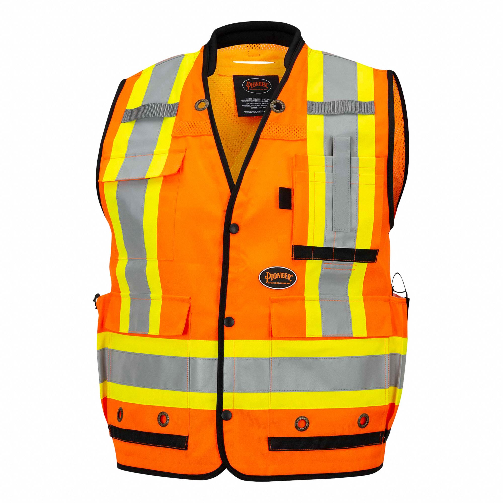 VESTE HAUTE VISIBILITE, ORANGE, H, TG