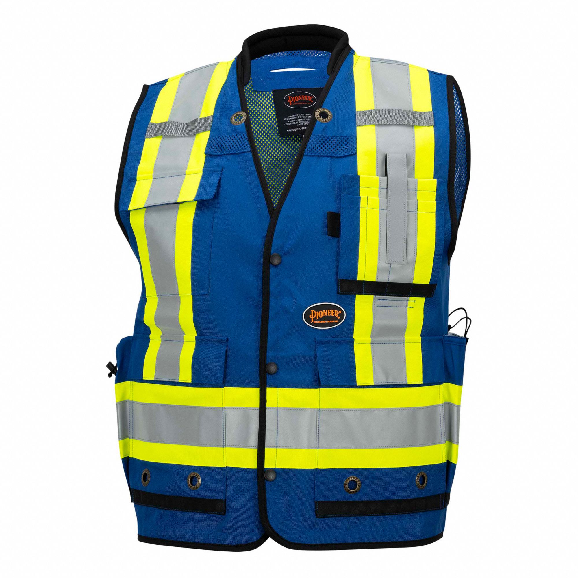 VESTE HAUTE VISIBILITE, BLEU, H, G