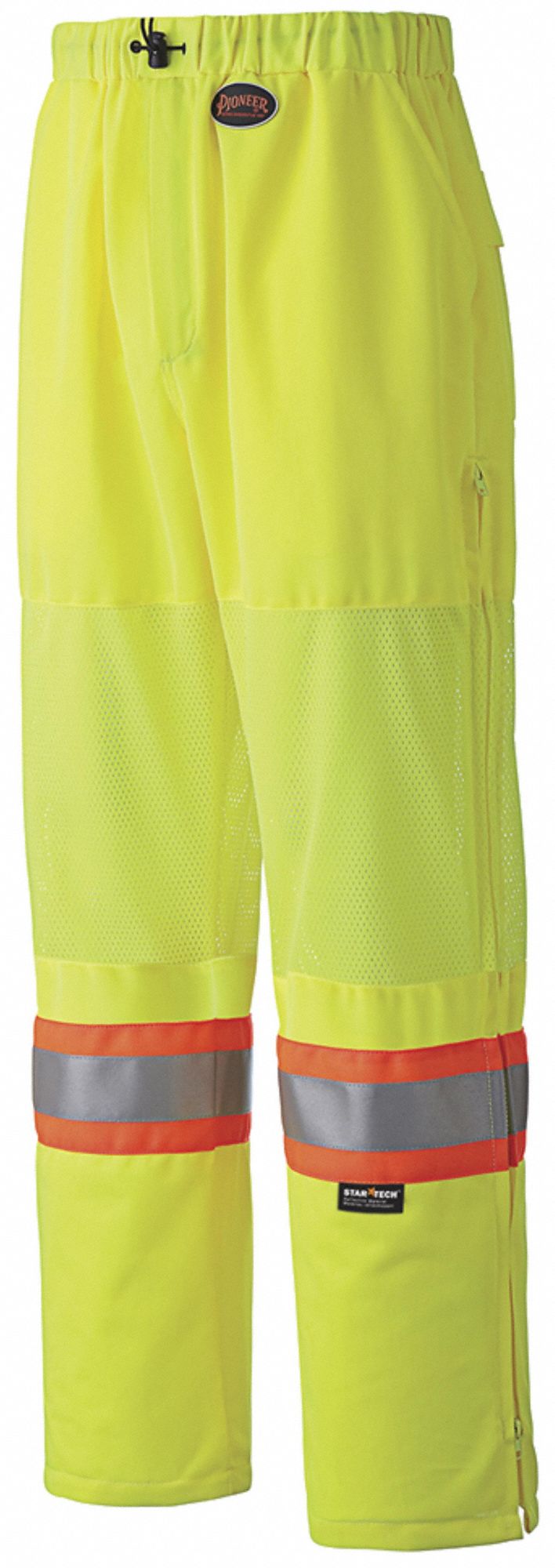 HIGH-VISIBILITY PANTS,GREEN,SZ L