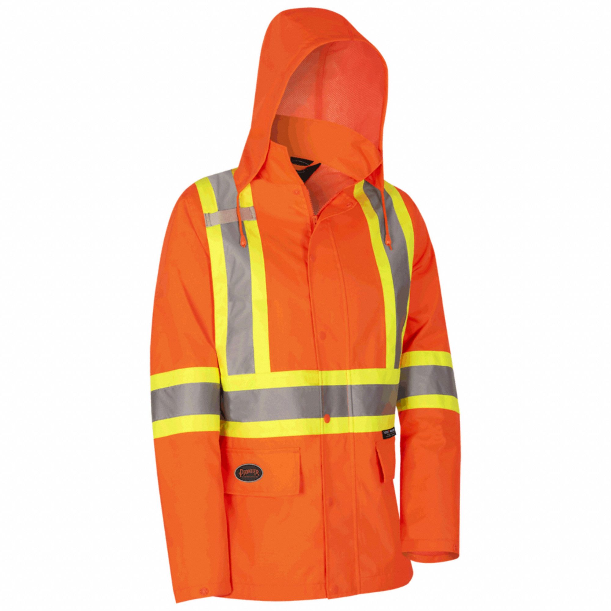 WOMEN'S 5626W COAT, 3XL, ORANGE, POLYESTER, STARTECH REFLECTIVE, ZIPPER/SNAPS, HI-VIS