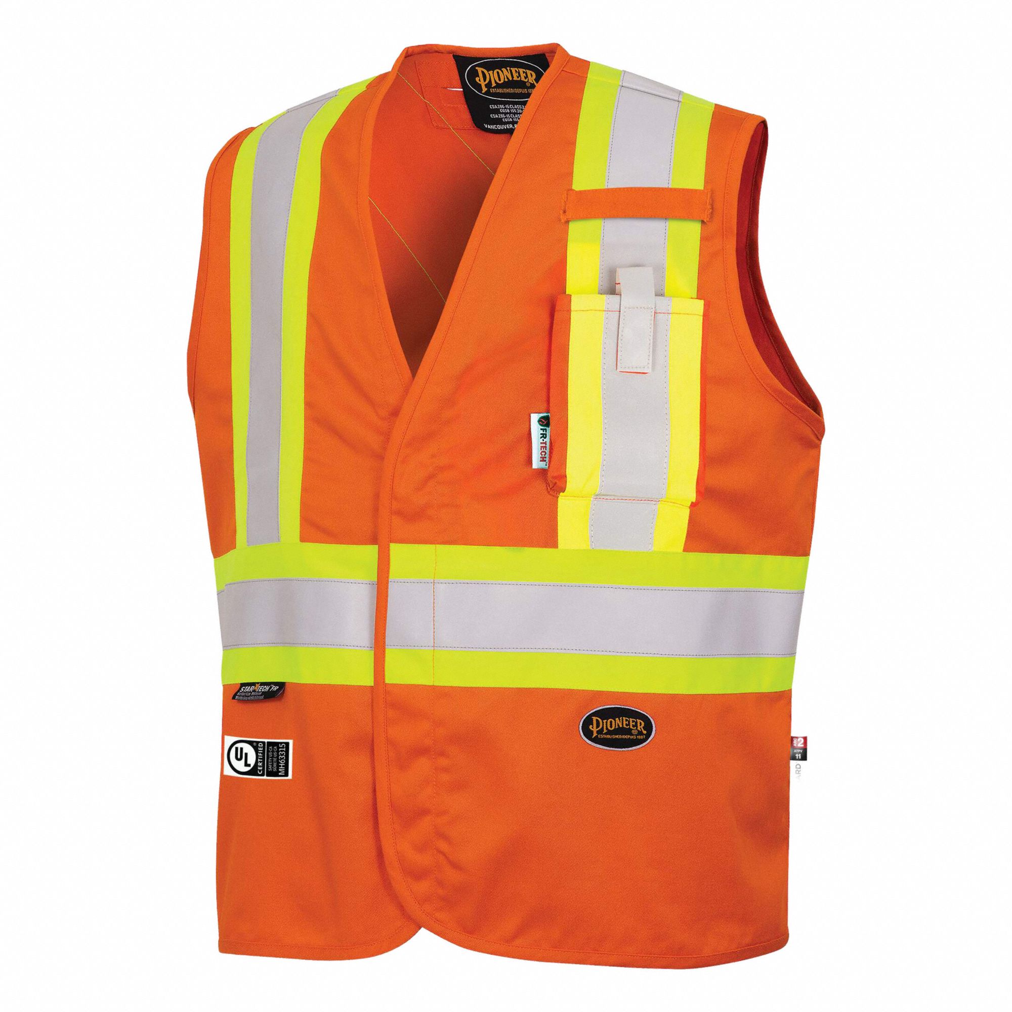 VESTE SECURITE, 12 FR/AR,HTE VIS, G