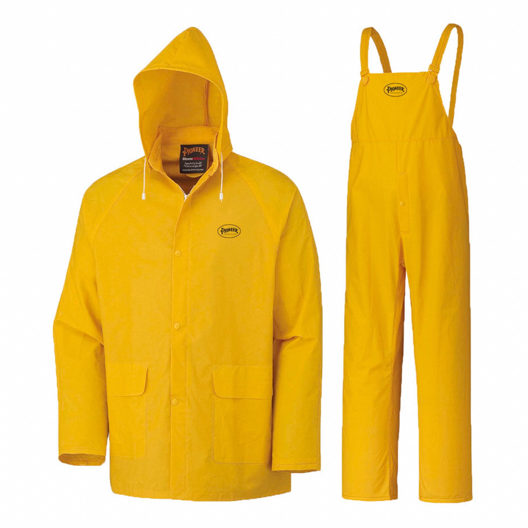 RAIN SUIT,YELLOW,POLYESTER,6XL SZ