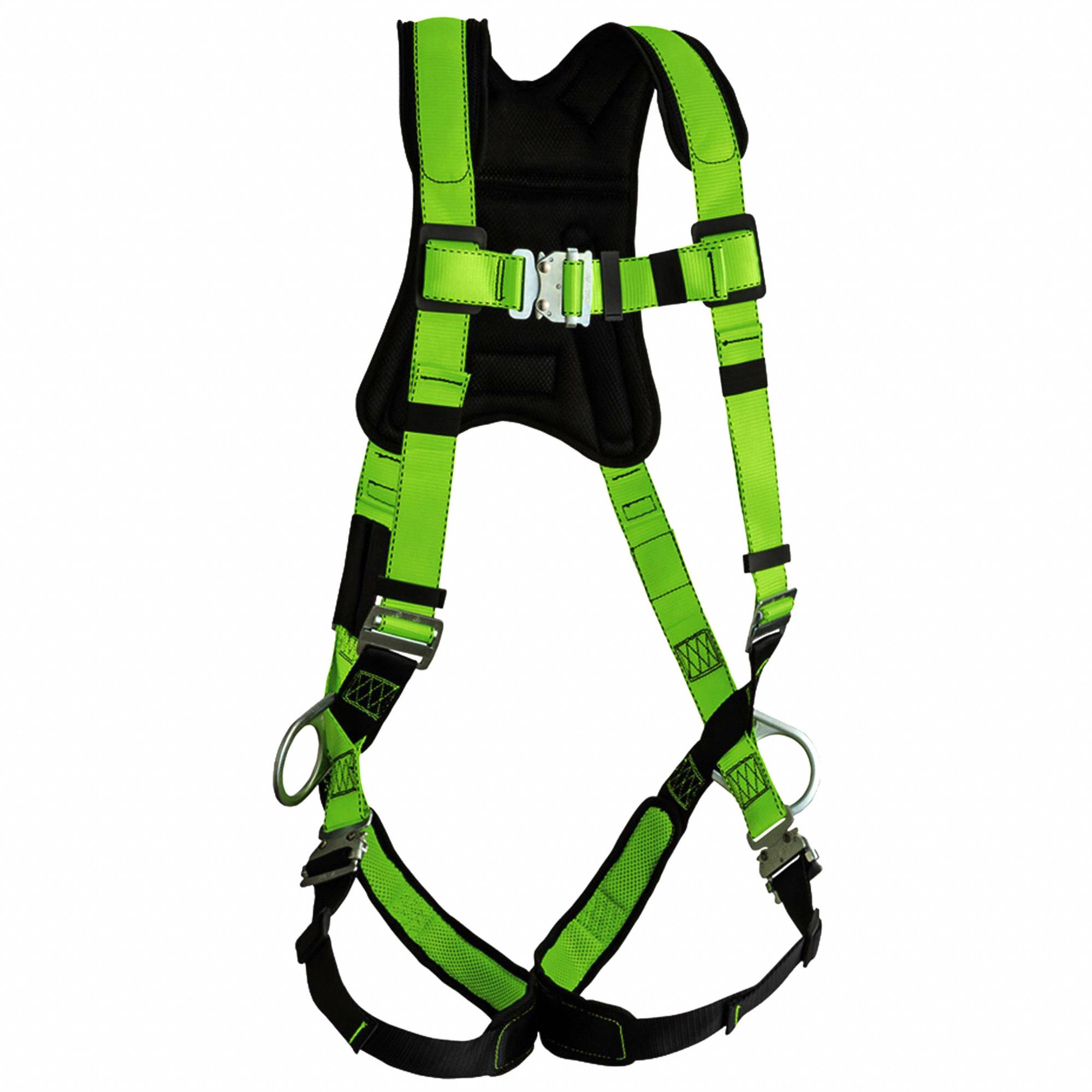 PEAKWORKS FALL PROTECTION HARNESS, UNIVERSAL, BACK PAD, POLY WEBBING ...