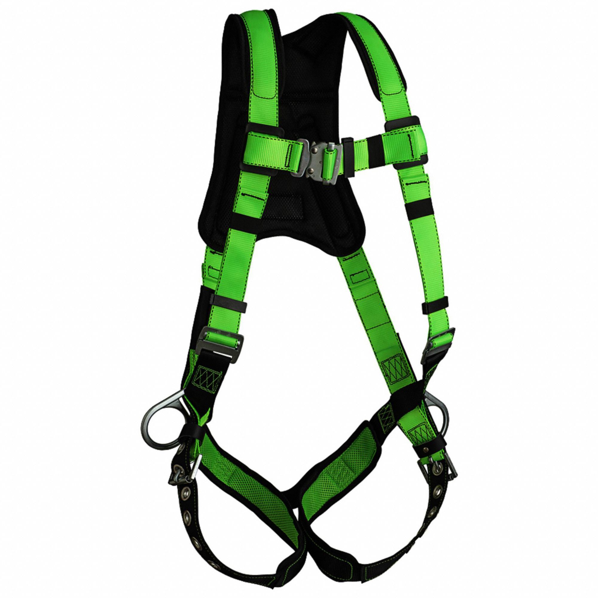 PEAKWORKS FALL PROTECTION HARNESS, UNIVERSAL, BACK PAD, STEEL HARDWARE ...