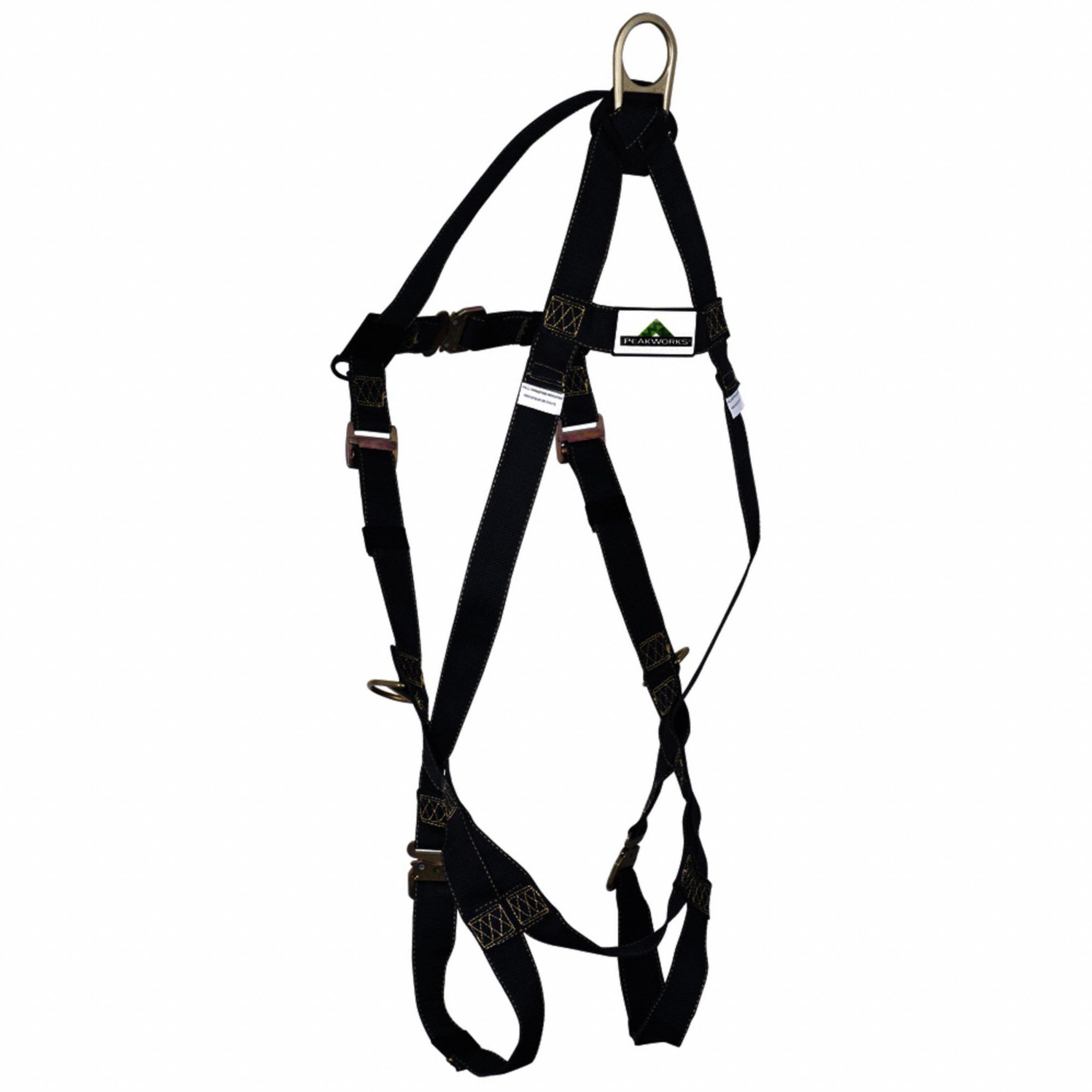FALL PROTECTION HARNESS, UNIVERSAL, KEVLAR WEBBING, STEEL HARDWARE, D-RING, 310 LB